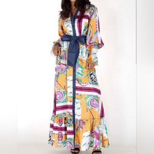Eien colors art maxi dress‎